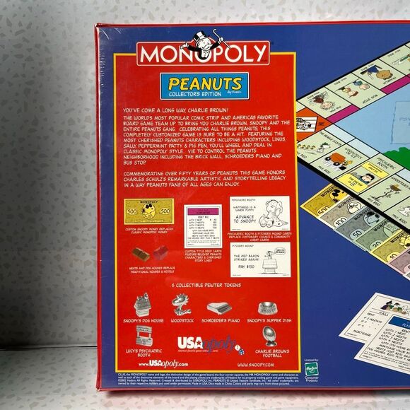 2002 Monopoly Peanuts Collector’s Edition Board Game USAopoly Snoopy - Picture 3 of 5